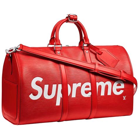 supreme lv bag|louis vuitton supreme duffle.